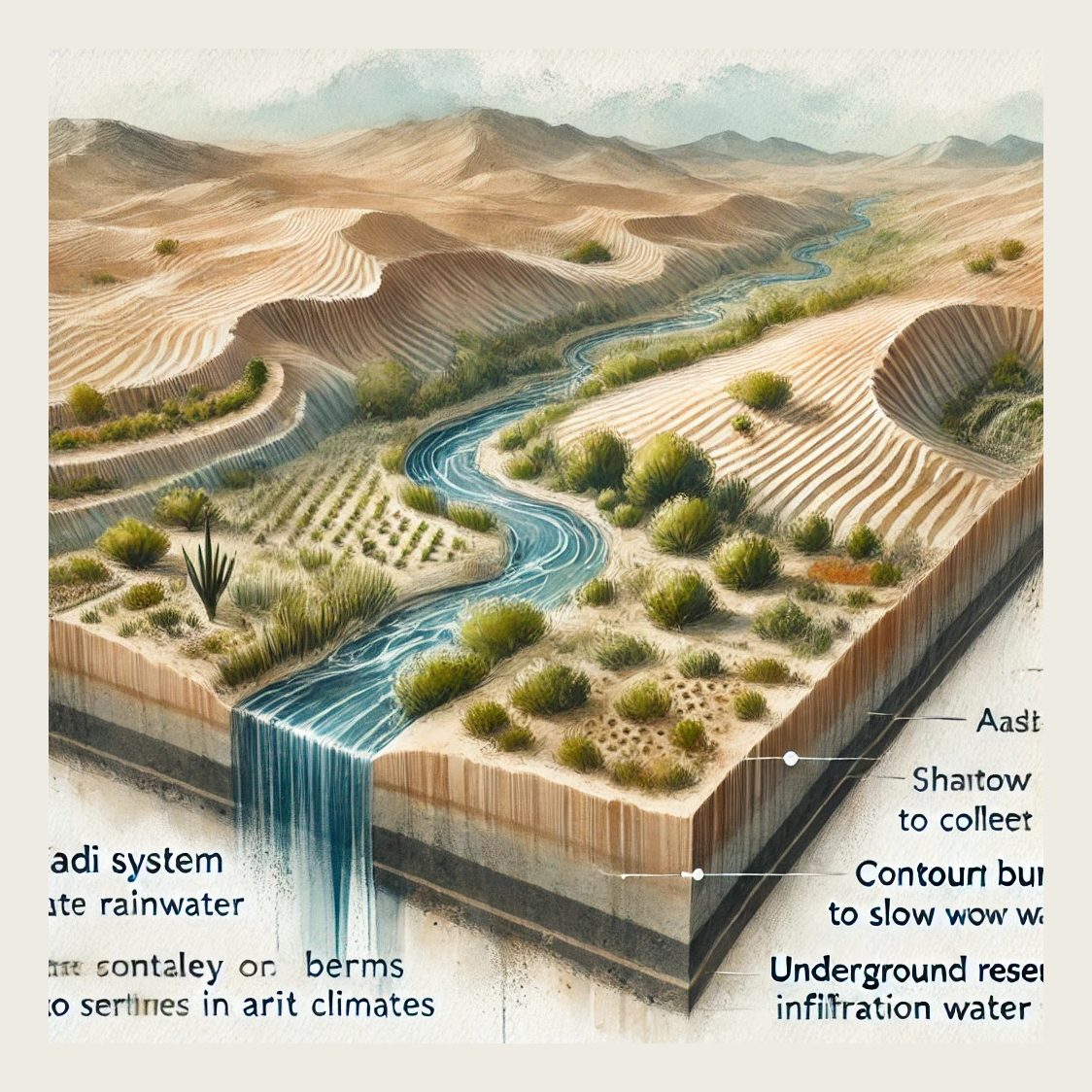 Semi-Arid, High-Elevation, Passive Irrigation Orchard